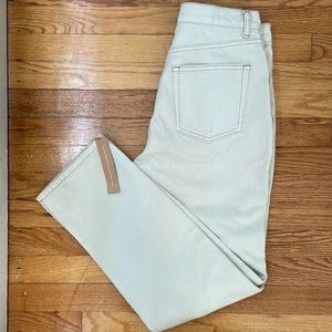 Reformation Cynthia High Rise Straight Jeans in Bone